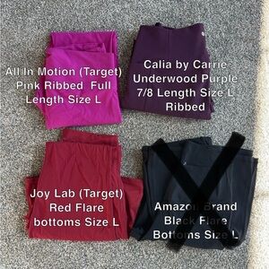 CALIA by Carrie Underwood Purple Ribbed Leggings